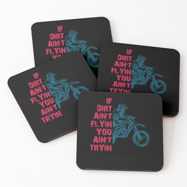 Item preview, If Dirt Aint Flyin You Aint Tryin Funny Dirt Bike Motorcycle designed and sold by Dressed For  Duty.