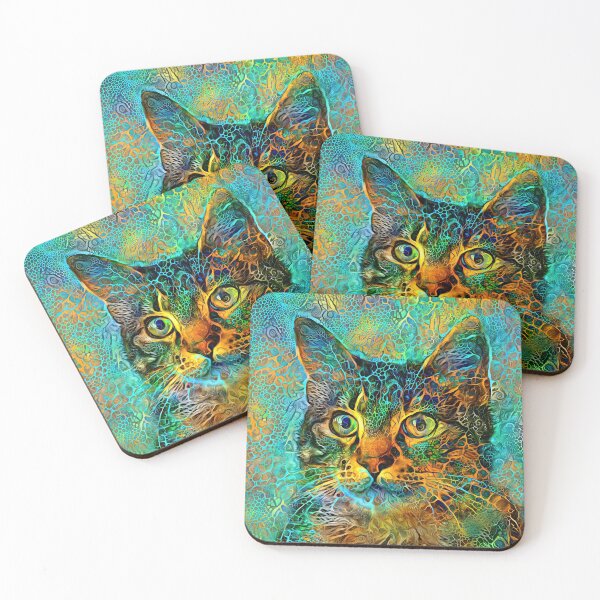Item preview, DeepStyle abstraction cat designed and sold by blackhalt.