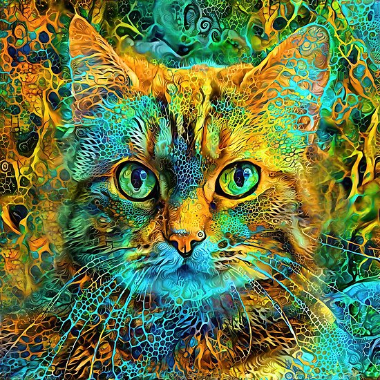 DeepStyle abstraction cat