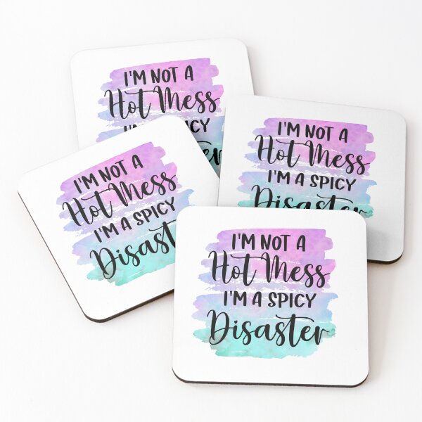 Item preview, I'm Not a Hot Mess, I'm a Spicy Disaster, Funny Mom Design designed and sold by andieartco.