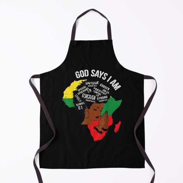 Item preview, God Says I Am Strong Afro Woman Black History Month designed and sold by mchargue12.