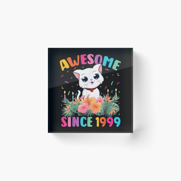 Item preview, 23 Years Old Girl Cat Lover Awesome Since 1999 23th Birthday  designed and sold by mchargue12.