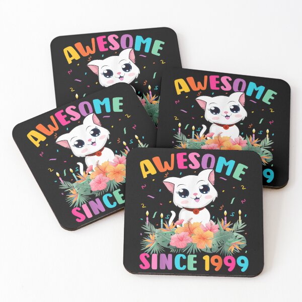 Item preview, 23 Years Old Girl Cat Lover Awesome Since 1999 23th Birthday  designed and sold by mchargue12.