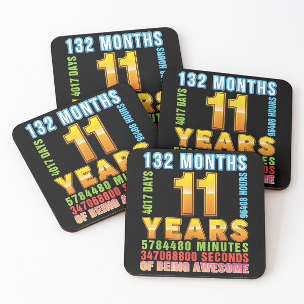 Item preview, 11 Years 132 Months Of Being Awesome 11th Birthday Happy  designed and sold by mchargue12.