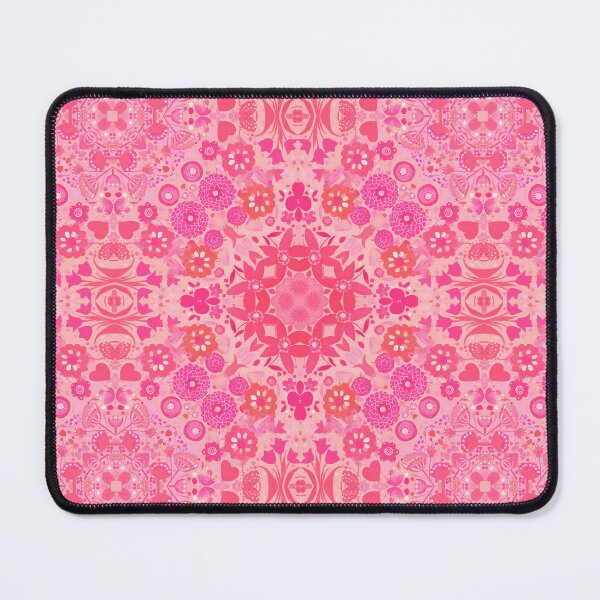 Item preview, Pink valentines Mandala tile pattern designed and sold by Sue Zipkin.