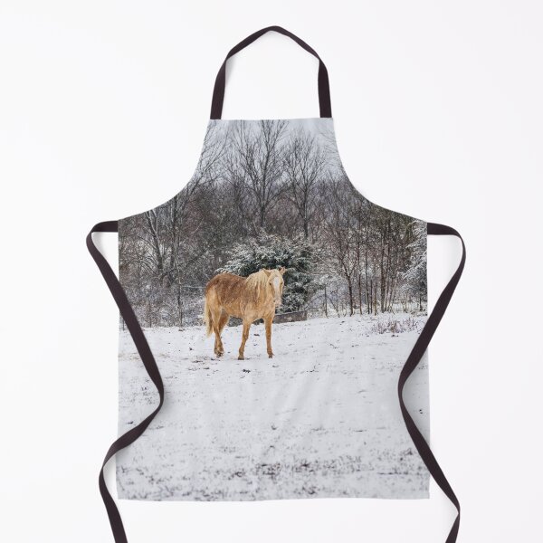 Item preview, Blonde Horse In The Snow designed and sold by mljdwhite.