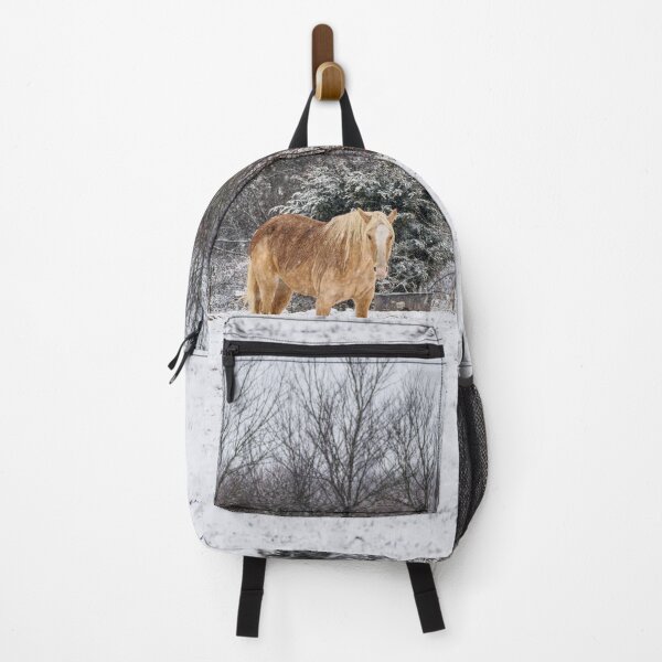 Item preview, Blonde Horse In The Snow designed and sold by mljdwhite.