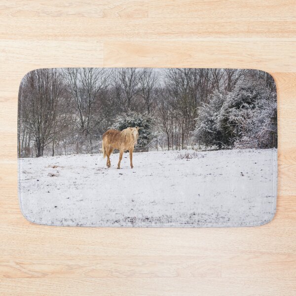 Item preview, Blonde Horse In The Snow designed and sold by mljdwhite.