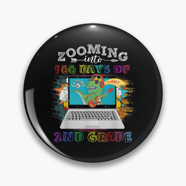 Item preview, Zooming Into 100 Days Of 2nd Grade Funny Dinosaur 100th Day  designed and sold by mchargue12.
