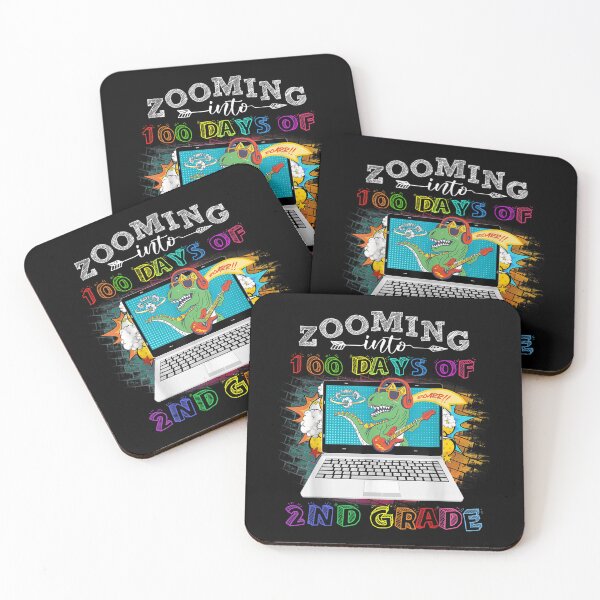 Item preview, Zooming Into 100 Days Of 2nd Grade Funny Dinosaur 100th Day  designed and sold by mchargue12.