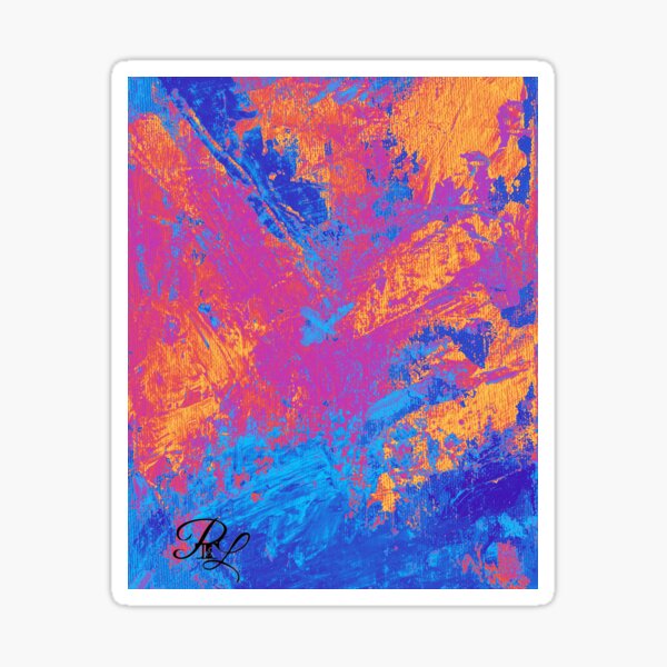 Pink Abstract Sticker