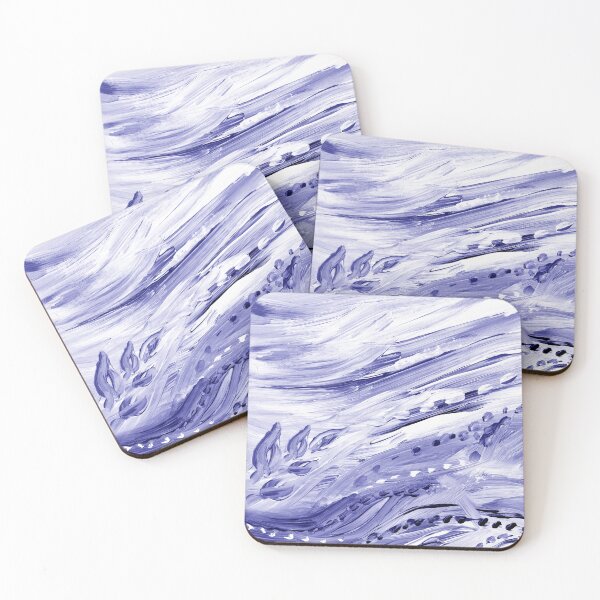 Item preview, Purple Blue Very Peri Abstract Organic Waves Decor I  designed and sold by Irina Sztukowski.