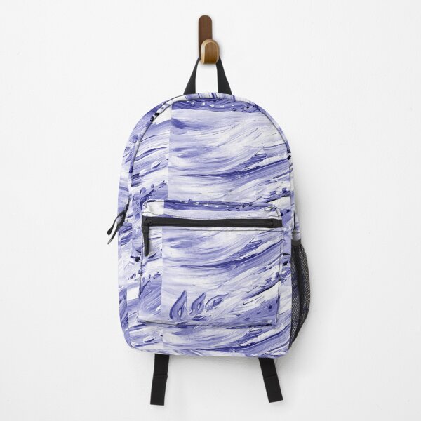 Item preview, Purple Blue Very Peri Abstract Organic Waves Decor I  designed and sold by Irina Sztukowski.