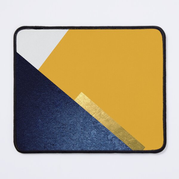 Item preview, Yellow Blue Gold Geometric designed and sold by UrbanEpiphany.