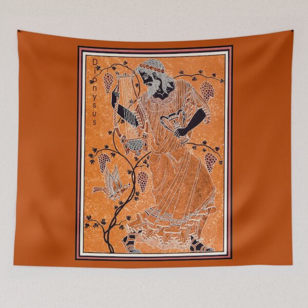 Item preview, DIONYSUS: Vintage Greek God of Agriculture and Vegetation  Print designed and sold by posterbobs.