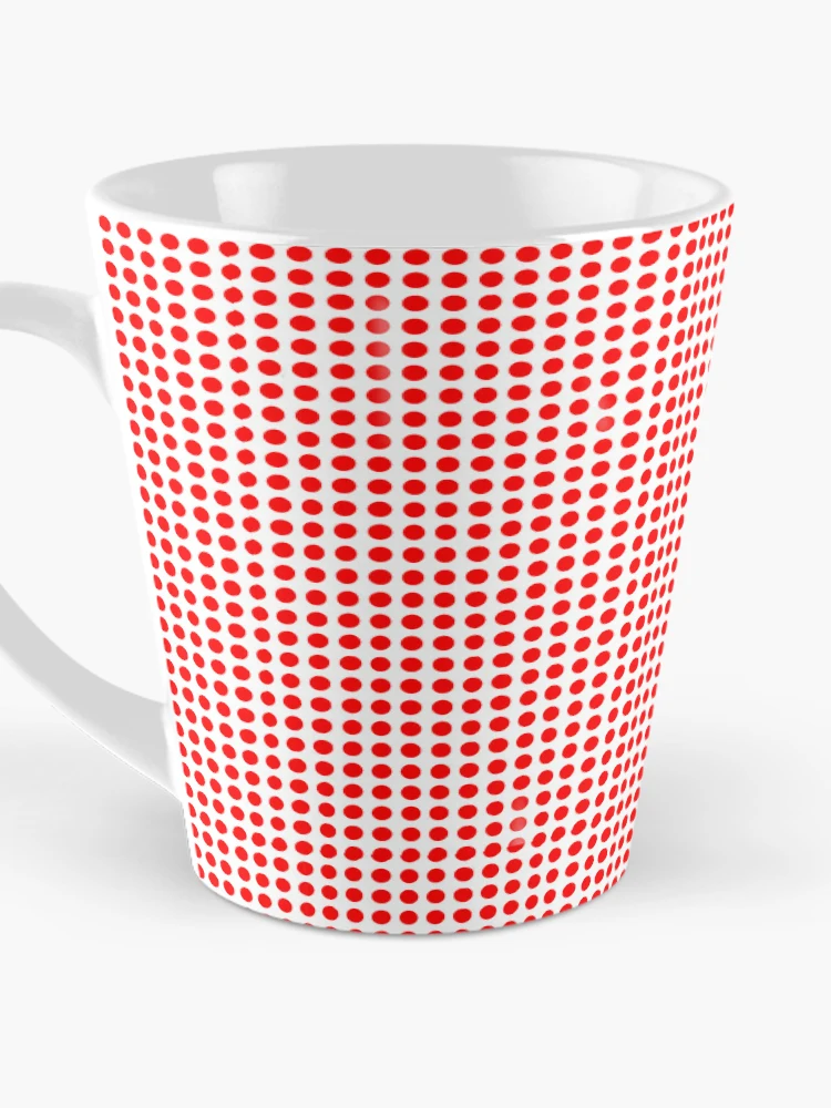 Aperçu 3 sur 4. Mug à café avec l'œuvre Les points créée et vendue par PyroPython.