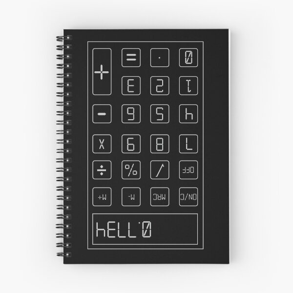 Item preview, Calculator Upside Down Words: hello: Grey : 0.7734 designed and sold by ndubrey.