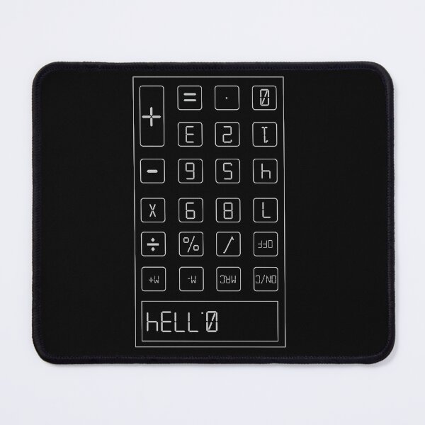 Item preview, Calculator Upside Down Words: hello: Grey : 0.7734 designed and sold by ndubrey.