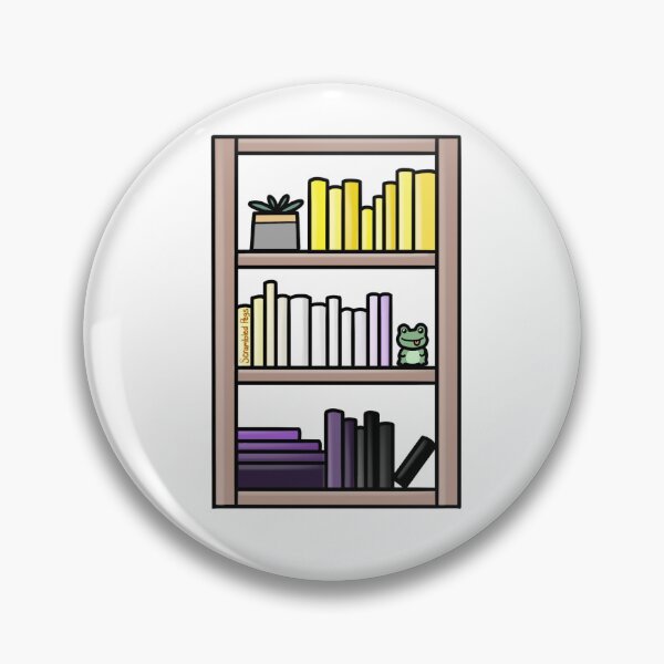 Item preview, Subtle Non-binary Pride Bookcase designed and sold by scrambledpegs.