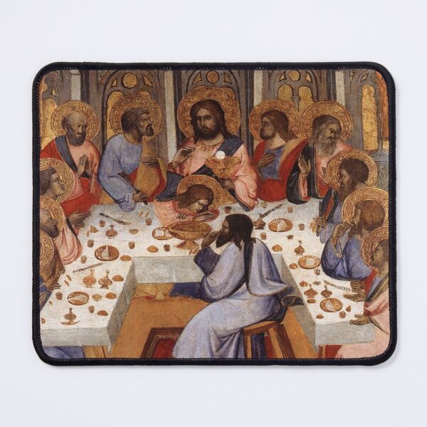Item preview, gaddi agnolo last supper religious painting Jesus Christ Catholic Christian designed and sold by bonumagit.