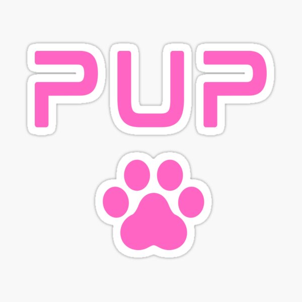 Item preview, PUP Paw Print - Pink designed and sold by DaddyKoti.