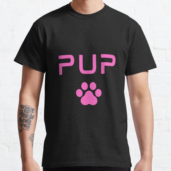 PUP Paw Print - Pink Classic T-Shirt