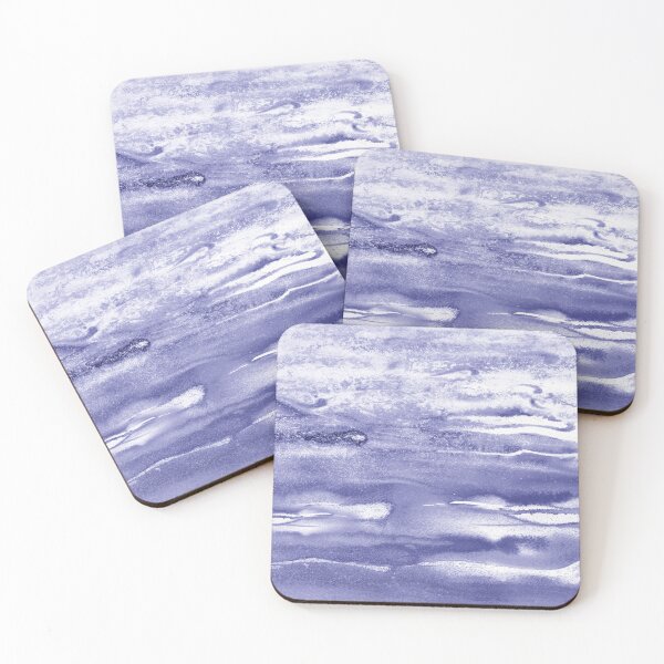 Item preview, Purple Blue Very Peri Abstract Organic Waves Decor IV designed and sold by Irina Sztukowski.