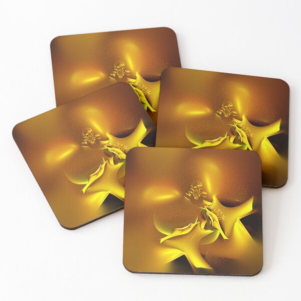 Item preview, Fractals II. in gold ane brown designed and sold by Elena Lestachova.