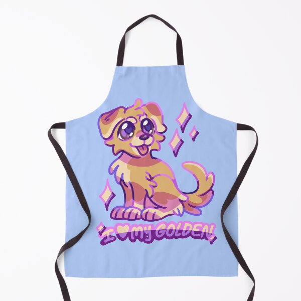 Item preview, "I love my golden" - Chibi Golden Retriever designed and sold by itcouldbechibi.