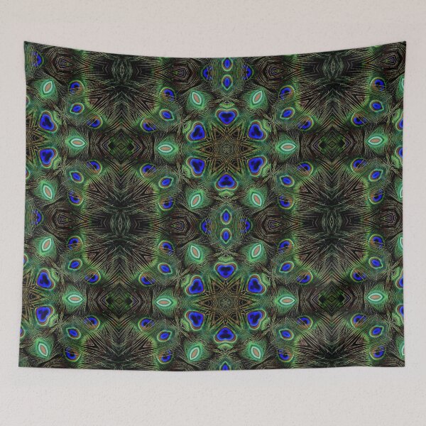 Item preview, Peacock feather abstract  designed and sold by SweetThreads79.