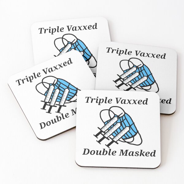 Item preview, Triple Vaxxed Double Masked designed and sold by PyroPython.