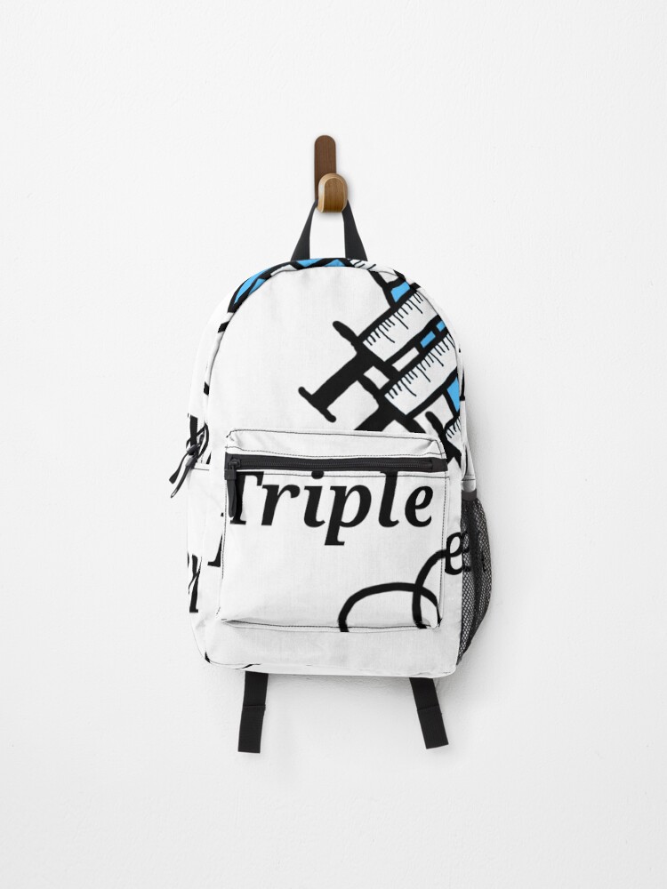 Thumbnail 1 of 3, Backpack, Triple Vaxxed Double Masked designed and sold by PyroPython.