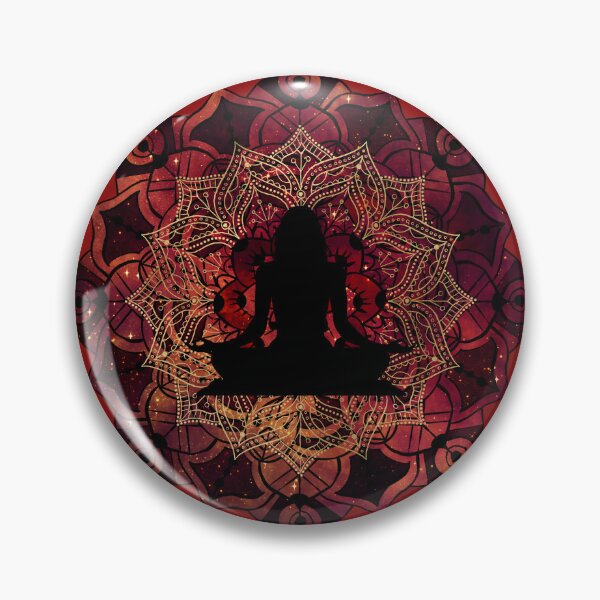Artikelvorschau, Rubinroter Lotus-Mandala-Kunst entworfen und verkauft von ThatMandalaShop.