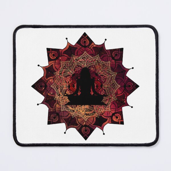 Artikelvorschau, Rubinroter Lotus-Mandala-Kunst entworfen und verkauft von ThatMandalaShop.
