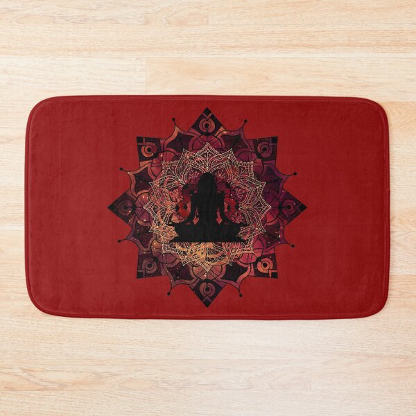 Artikelvorschau, Rubinroter Lotus-Mandala-Kunst entworfen und verkauft von ThatMandalaShop.