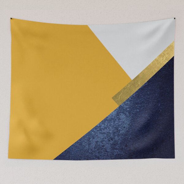 Item preview, Yellow and Blue Geometric designed and sold by UrbanEpiphany.