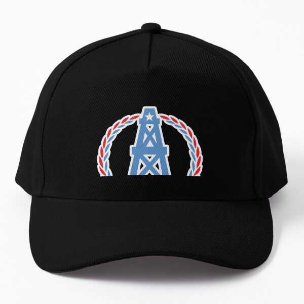 Houston Oilers Pro Standard Triple Black Snapback Hat