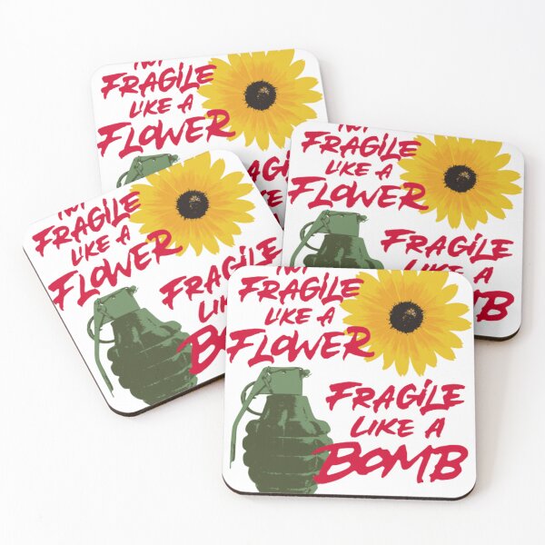 Item preview, Fragile like a bomb Sticker Laptop Decal designed and sold by GoneFre.