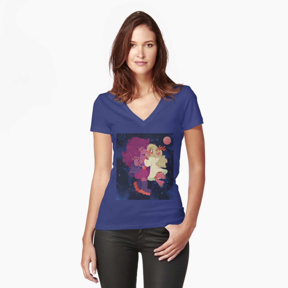 Item preview, Fitted V-Neck T-Shirt designed and sold by AstroEden.