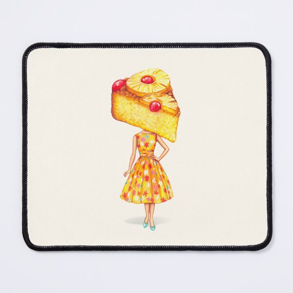 Item preview, Cake Head Pin-Up: Pineapple Upside-down Cake designed and sold by Kelly  Gilleran.