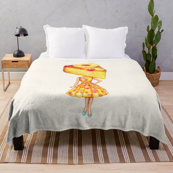 Item preview, Cake Head Pin-Up: Pineapple Upside-down Cake designed and sold by Kelly  Gilleran.