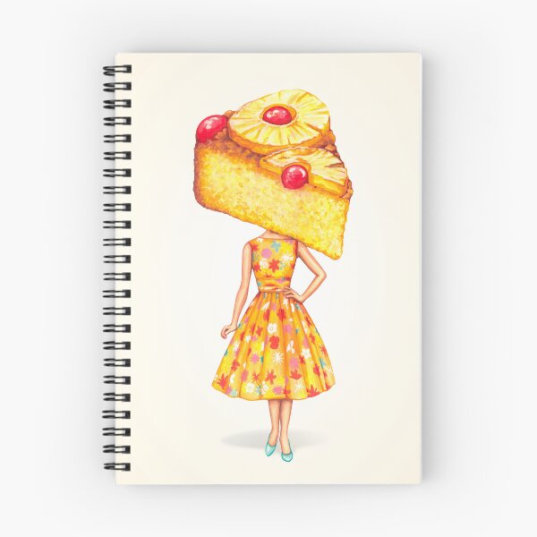 Item preview, Cake Head Pin-Up: Pineapple Upside-down Cake designed and sold by Kelly  Gilleran.