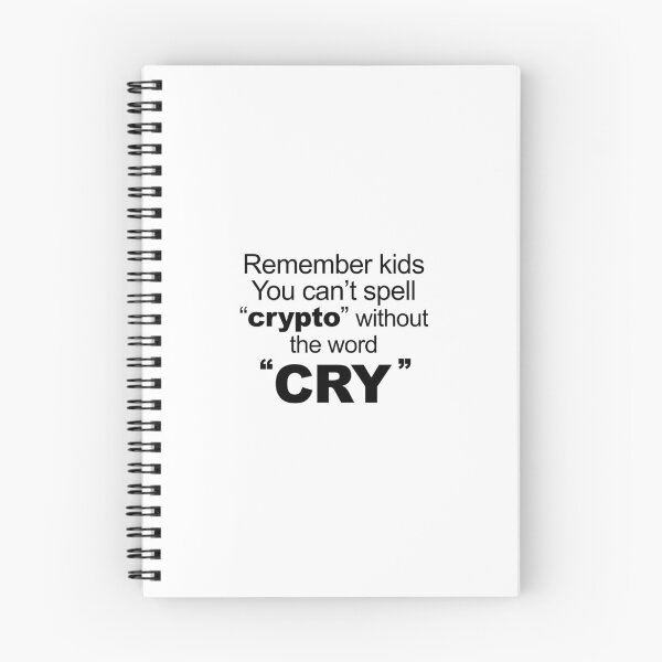 Item preview, Can't Spell Crypto without CRY - Black designed and sold by tuapekkong2001.