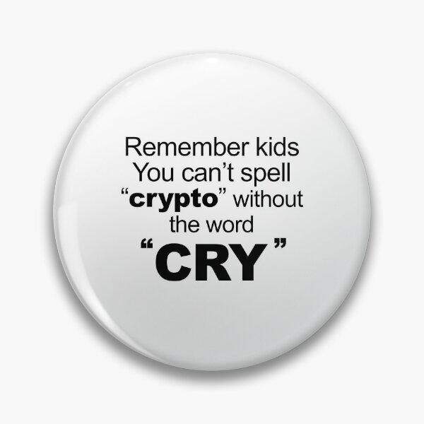 Item preview, Can't Spell Crypto without CRY - Black designed and sold by tuapekkong2001.