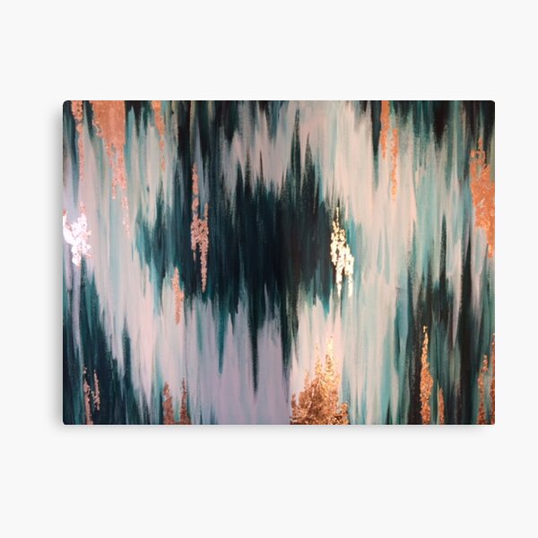 Abstract with gold leaf Leinwanddruck