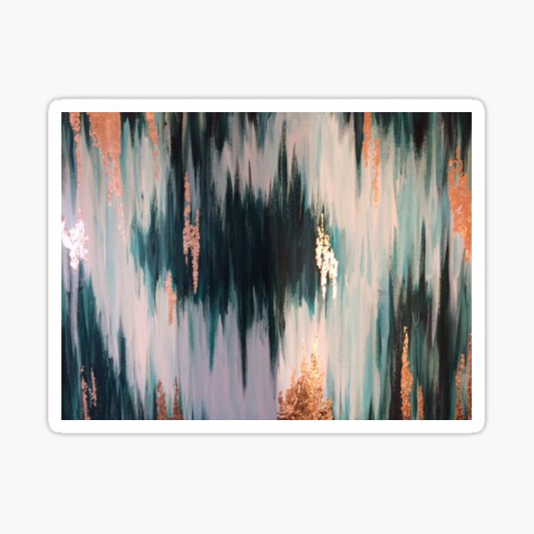 Abstract with gold leaf Sticker