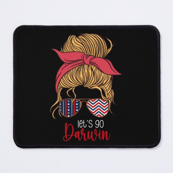 Item preview, Funny Lets Go Darwin | Let's Go Charles Darwin Messy Bun design designed and sold by Merchking1.