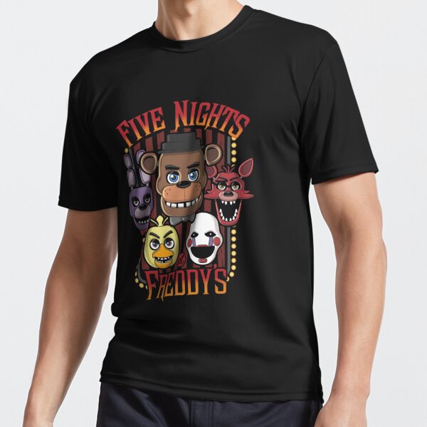 CAMISETA FIVE NIGHTS AT FREDDY ANIMATRONICS