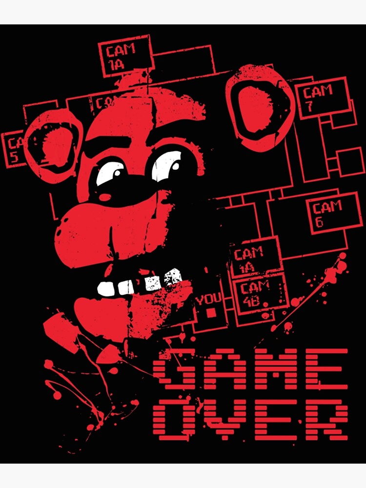 Camiseta Camisa Five Nights At Freddy Fazbear Game Fnaf 444