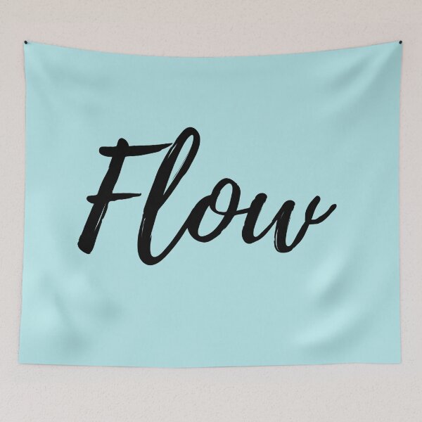 Item preview, The Word Flow with Blue Background designed and sold by ActionFocus.